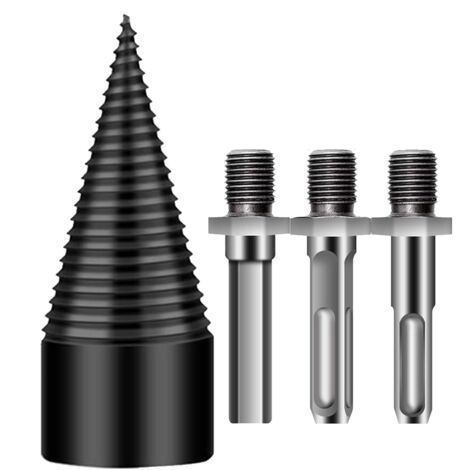 Mèche À Bois De Chauffage - Mèche à Bois en Acier pour Fendre les Bûches Accessoire Détachable Robust pour Activités Extérieur Camping et Ferme Pour Ferme Noix Camping Extérieur Maison (1/5)