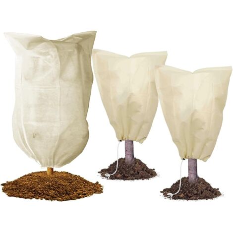 3PCS Voile Hivernage Plante Exterieur, Housse D'hivernage pour Plantes, Protection Plante Hiver, Housse Hivernage Plante, Réutilisable(60x80cm & 80x120cm) (1/5)