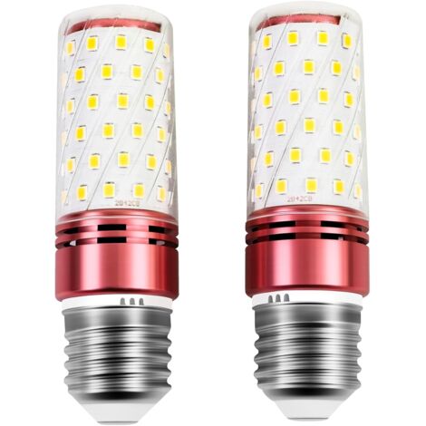 E27 12W ampoules LED, 30 105mm, 1350 lumens, ampoules de maïs filetées, 84 ampoules LED, 3000k lumière chaude, non dimmable, Groupe de 2 【Classe d'efficacité énergétique E】 (1/4)