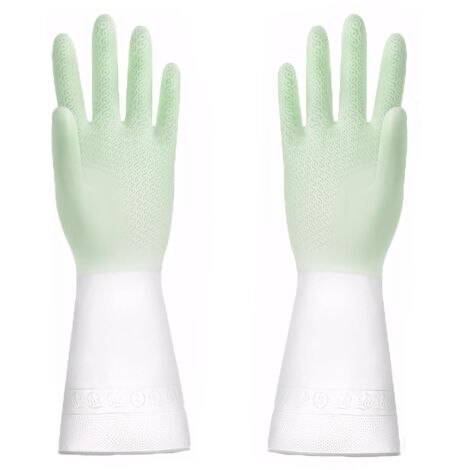 Gants de protection chimique de qualité supérieure : résistants à l'huile, à la graisse, aux acides et aux solvants résistants à l'abrasion et sensibles (vert)