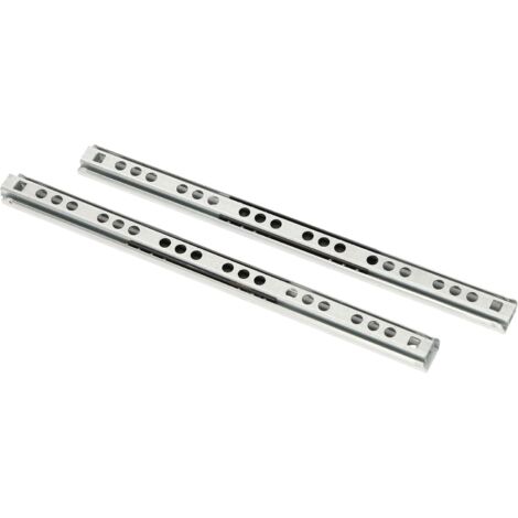 Lot de 2 glissières à billes de tiroir, 215 mm/17 mm, à sortie partielle, coulissantes (1/5)
