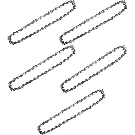 5 pièces Chaine de Tronconneuse 6 pouces, Chaine Tronconneuse Avec Guide Meule 37 Drive Links, ChaîNes pour TronçOnneuses pour la Coupe du Bois, les Branches d'Arbres et l'élagage (1/4)
