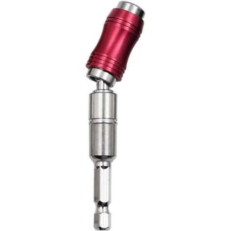 Support à embout pivotant magnétique, porte-foret à pivot à libération rapide Visseuse flexible Porte-mèche pour perceuse 1/4 de pouce Extension de foret pour espaces serrés ou coins-rouge (1/5)