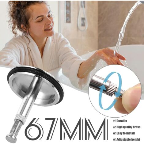 Bouchon De Vidange Universel En Caoutchouc – Pour évier, Baignoire, Douche, Anti-odeurs Et Anti-fuites, Facile à Poser