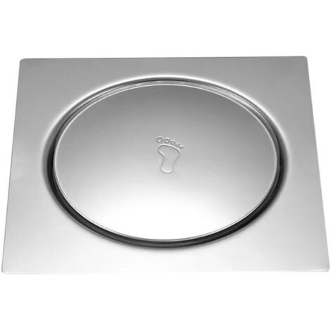 Siphon de sol carré en acier inoxydable pour salle de douche à drainage rapide
