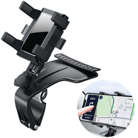 Support Téléphone Voiture Rotation 360° Support de Ventilation pour Téléphone Portable Ventilation Universelle Support de Voiture Porte Téléphone Voiture Intelligent (1/4)