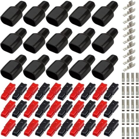 15 Paires Connecteur de Batterie Batterie à Connexion Rapide 30A/45A Connecteurs d'Alimentation Modulaires Déconnexion Rapide, Connecteurs Rapides de Batterie de Voiture (1/5)