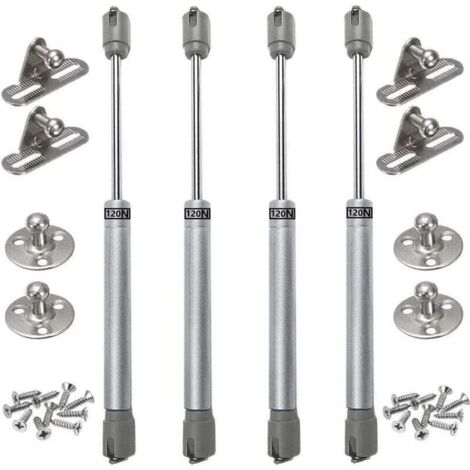 4PCS vrins gaz 120N verin meuble hydraulique ressort amortisseurs gaz d'origine porte armoire de cuisine Bras pneumatique pour levage de porte armoire (1/5)