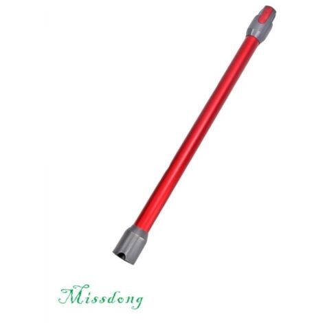 Tube d'extension de Rechange pour Dyson V11 V15 V10 V7 V8 Aspirateur Sans Fil, Tube Rallonge en Aluminium Baguette Extensible ,Accessoire pour aspirateur,(Rouge)