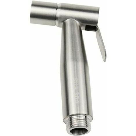 Douchette Bidet pour WC Acier Inoxydable Pulvérisateur de Couches Pulvérisateur à Bidet Manuel pour l'hygiène personnelle Douche Salle de Bain WC -Argent (1/5)