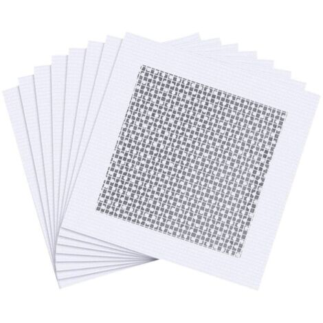 Lot de 8 patchs de réparation muraux en fibre de verre pour cloison sèche - Pour couvrir les fissures et les trous sur les clôtures en vinyle - Patchs autocollants en aluminium (1/5)