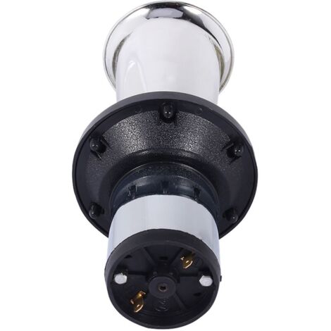 Kaxon Vieux Tacot 12v, 110DB Old Style Horn, 12V 490Hz Trompette De Voiture Klaxon Fort Alarme Corne Antique Vintage Type Classique AHH-OOO-GAH AHOOGA OOGA(argent)