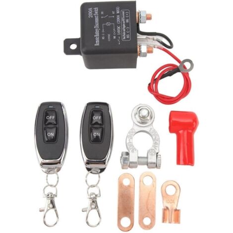 Kill Switch avec Télécommande, Coupe-batterie Externe 200A, Stable pour la Voiture A