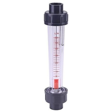 Compteur de débit d'eau rotamètre en plastique 60-600L/H LZS-15D Tube de Liquide Instrument de mesure de débit (1/5)