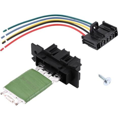 Résistance de ventilateur de ventilateur de moteur de chauffage avec faisceau de prise de réparation de cblage pour Fiat Grande Punto Qubo (1/5)