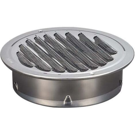Grille de ventilation ronde en acier inoxydable Grille de ventilation en métal de 100 mm Grille (1/5)