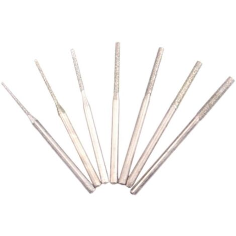 Jeu de forets pour le bois 7 pièces, Forêt hélicodal, Mèche pour perceuse (0,8/ 1,0/ 1,2/ 1,5/ 1,8/ 2,0/ 2,5mm), Longueur 42-45mm, Diamètre de la tige 2,35 mm (1/4)