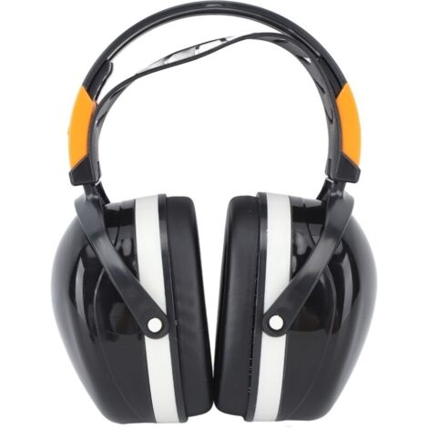 Réduction du bruit Cache-oreilles Pliable Léger Protection auditive Sécurité sur la tête Cache-oreilles pour le jardin Tir Tonte Noir Blanc (1/5)
