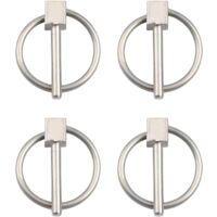 Lot de 4 épingles à nourrice en acier inoxydable de 3 mm
