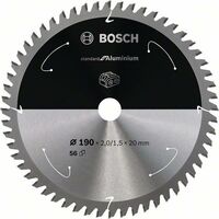 Bosch Professional Lame de scie circulaire Standard for Aluminium pour scies sans fil 190x2/1.5x20, T56 - 2608837770