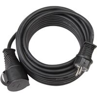 fiche et couplage as-Schwabe 70412 Rallonge /électrique spirale C/âble blanc 2,5m H05VV-F 3G1,5 IP20