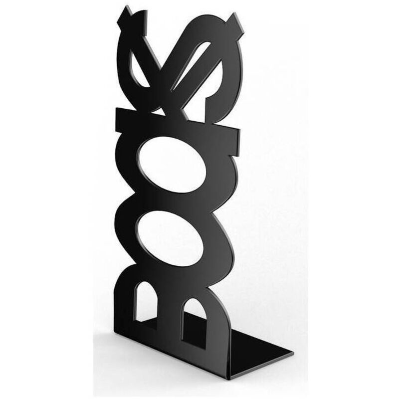 Fermalibri In Acciaio Laccato Argento - Bolis Italia, Coppia? 19,5 X 14 X 15,5 Cm, Design Essenziale - 3