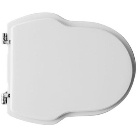 Tapa wc blanca para jarrón Vitruvit Old Time ancho 37,5 cm bisagras regulables
