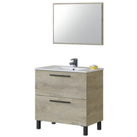 Athena/Albert Mueble de Baño 2 Cajones (Para montar) (1/3)