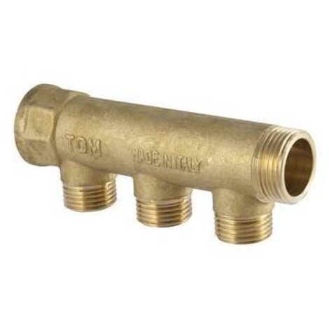 Adattatore Riduttore In Ottone 1/4" Maschio A 3/8" Femmina - Per Tubazioni Gas, Acqua E Impianti Idraulici