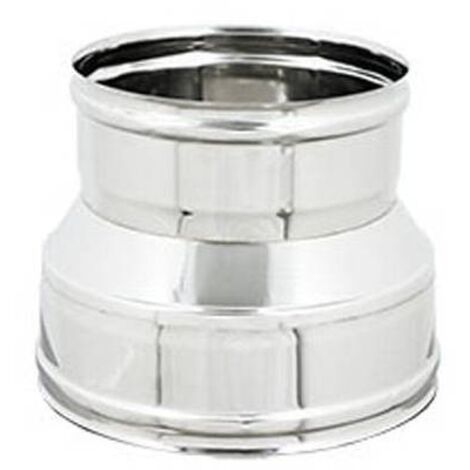 MANICOTTO RIDOTTO FF PER CANNE FUMARIE INOX Misura: Diam. F 150-F 100