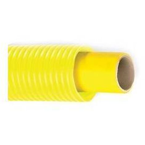 50 x TUBO MULTISTRATO PER GAS CON GUAINA CORRUGATA GIALLA Misura: Diam. 20 x 2