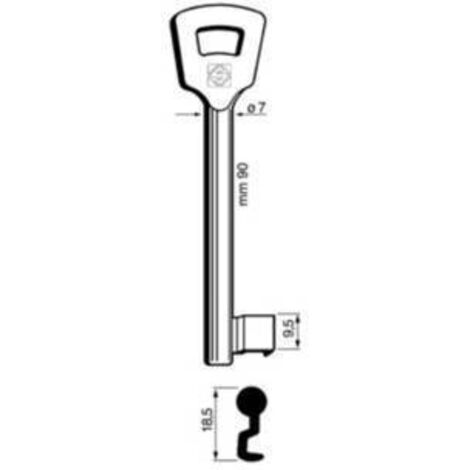 5 x SILCA 1NFHL CHIAVE PATENT NICHELATA