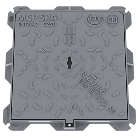 Tapa de registro de hierro fundido C250 - 60x60 cm