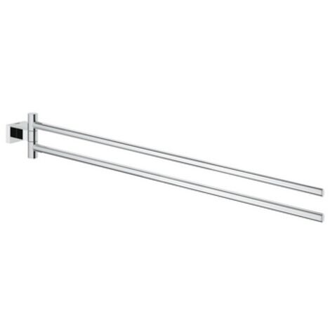 PORTASALVIETTE DOPPIO ESSENTIALS CUBE Misura: Cromo - Lungh. 44 cm (1/4)