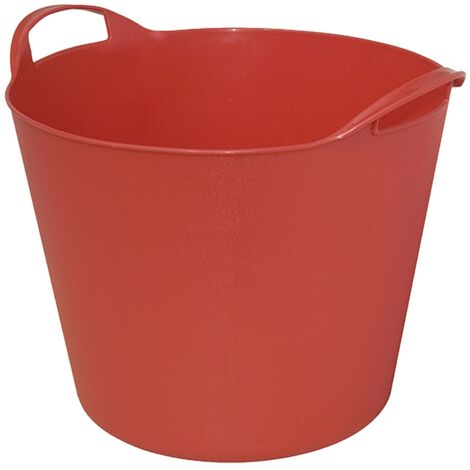 Cesta múltiples usos de plástico flexible 45,5x38,5 cm - Rojo