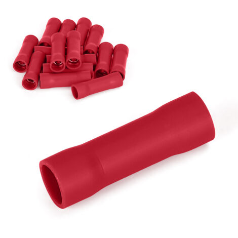 Aigostar Conectores eléctricos BV5.5 terminal preasislado eléctricamente, 15 piezas, rojo (1/5)