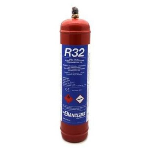 Bombona de gas refrigerante R32 recargable 1,80 kg