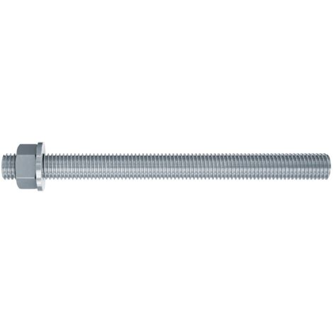 varilla roscada para anclaje quimico fischer fis a metrica m-12 largo 160mm