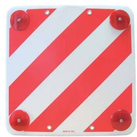 Placa de se�alizaci�n de pl�stico con cargas sobresalientes