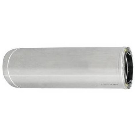 TUBO ACCIAIO INOX 316L DOPPIA PARETE MT 0.50 Misura: D. Int. 130 - D. Est. 180