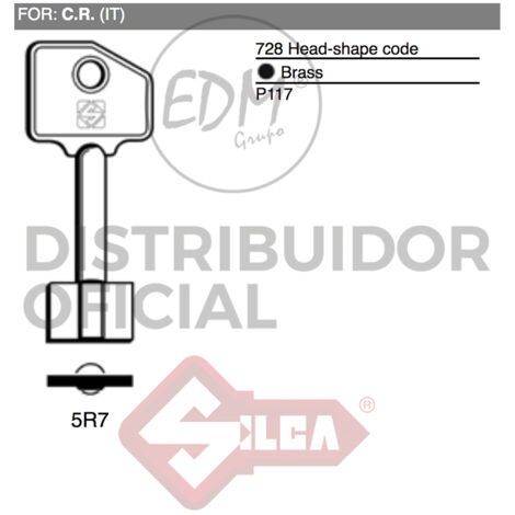 LLAVE FRONTAL 5R7 C.R.