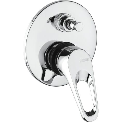 Mezclador de ducha empotrado con desviador Piralla Naomi 0NO00400A16 Cromo - 2 salidas (1/5)