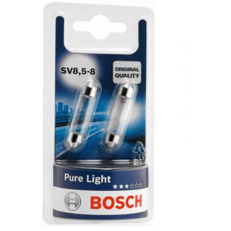 LAMPADINA LUCE TARGA attacco SV8,5-8 - 2 pezzi