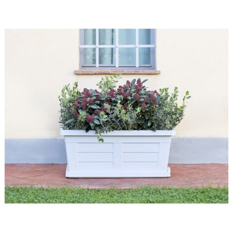 Macetero de madera de hielo de 80 cm para plantas y flores de jardín sin platillo (código de producto 31182). (1/3)