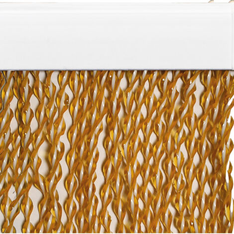 Cortina De Cordones 'Camellia' 125 X 230 Cm - Habana/Blanco