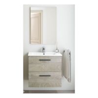 Mueble Baño 2 Cajones Kit 60 Cm.