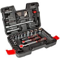 Top Tools - Juego de llaves de vaso de 1/4", 1/2"" (53 piezas), ideal para el hogar y el garaje