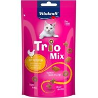 Vitakraft Trio Mix Poultry 60 g: premios crujientes para gatos adultos