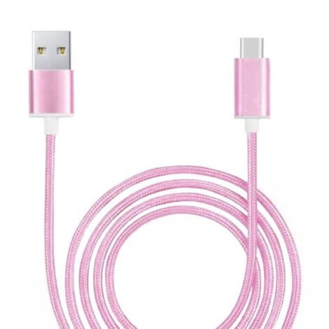 Cavo di tipo C per Doogee N30, cavo USB intrecciato in nylon, 1,3 m, cavo di carica/sincronizzazione rapido, trasferimento dati di tipo C, colore