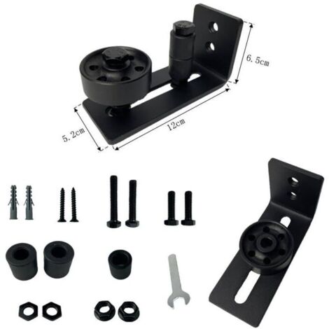 Poulie Pour Porte Coulissante Réglable En Hauteur (0-32 Mm) - Support 60 Kg - Roulements Scellés - 92x67.5 Mm